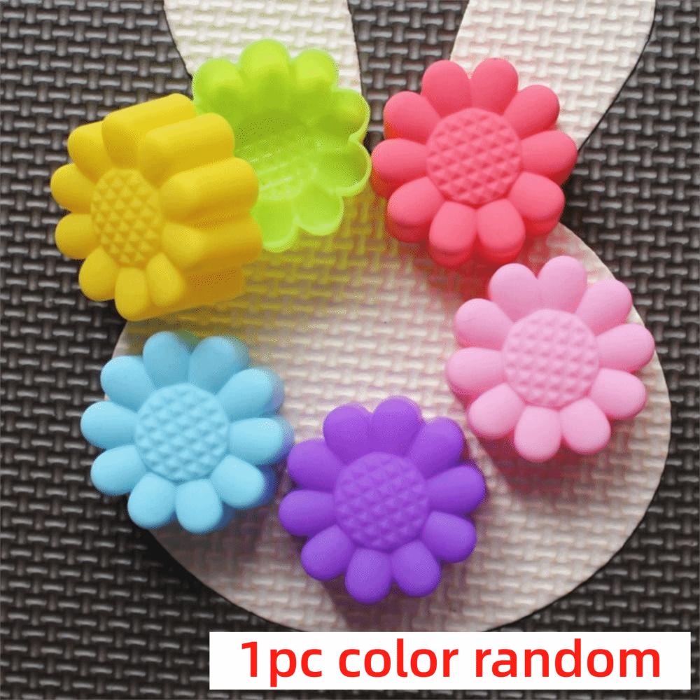 5cm Cupcake Baking Tools Flower Designs Mould Mini Soap Molds New Silicone Cake Mold