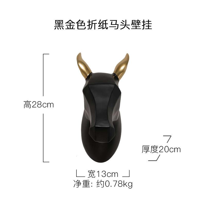 

Украшение стены комнаты из смолы в виде статуи черного оленя, декор стены в виде статуи головы золотого оленя, украшение дома на Новый год и Рождество