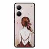3D Cover For Redmi Turbo 4 Pro 5G Black Bumper Shell Flower Emboss Case Xiaomi POCO F7 Cartoon Flowers Anime Funda Phone Covers