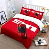 Cool sports car with a red background Bedding Set for Kids Luxury Gift 3pcs Digital Print Comforter Set Soft Comfortable