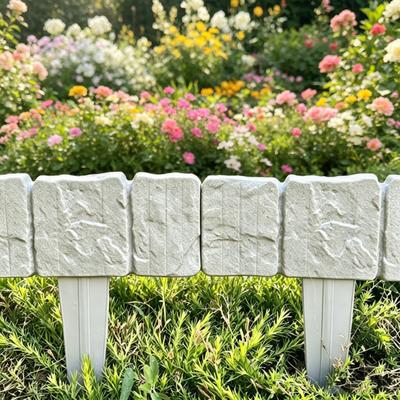 Kunststoff Gartenzaun Kein Graben Gartenbegrenzungspaneele Landschaftsgestaltung Randpaneele Stützmauer für Blumenbeete Rasenflächen Wege