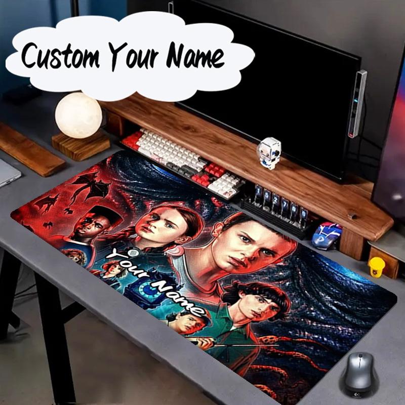 Custom Name Mouse pad Stranger Eleven Upside Down Mouse pad, Gaming Mouse Pad, keyboard pad, Desk Decor for computer notebook Fan Birthday Gift