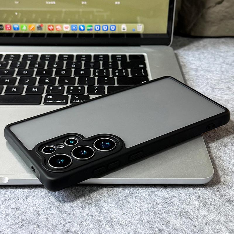 

Heavy Armor Case For Samsung Galaxy S25 Edge S24 S23 Fe S22 S21 Ultra Plus Hybrid Matte Transparent Hard Cover Shockproof Shell Galaxy S23+