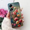 For OPPO F23 Case CPH2527 Cover Fashion Marble Flower Soft Slim Silicone Back Cover on OPPO A98 A1 5G CPH2529 OPPOF23 Phone Case