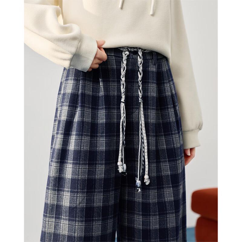 IEF Women's Vintage Plaid Cropped Straight-Leg Pants