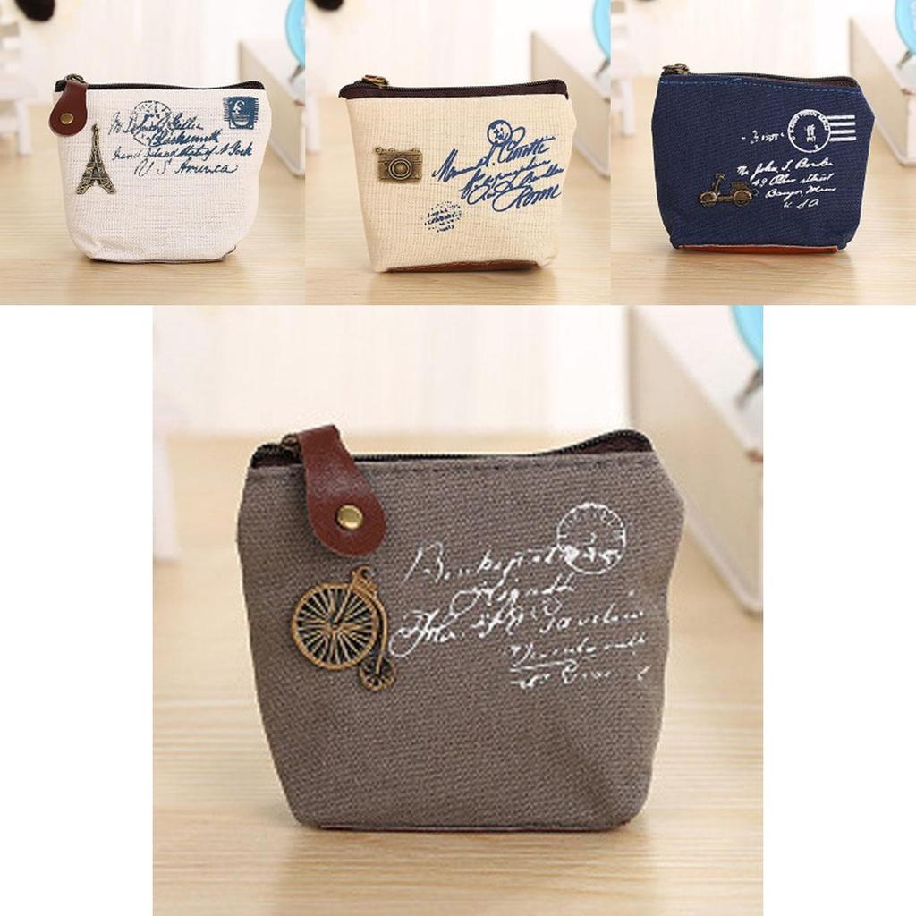 Women Canvas Coin Purse Cute Vintage Wallets With Timeless Classic Appeal