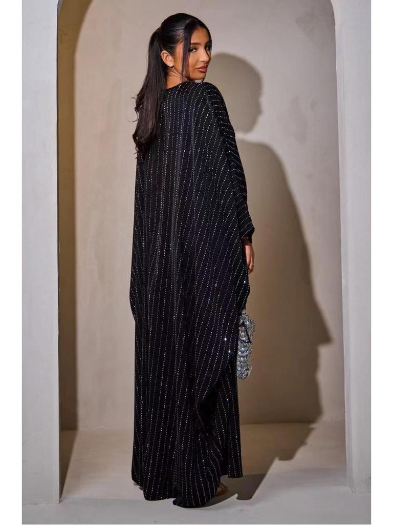 2025 Loriya Luxury Banquet Long Dress with Hot Drill Features, Model LR998.