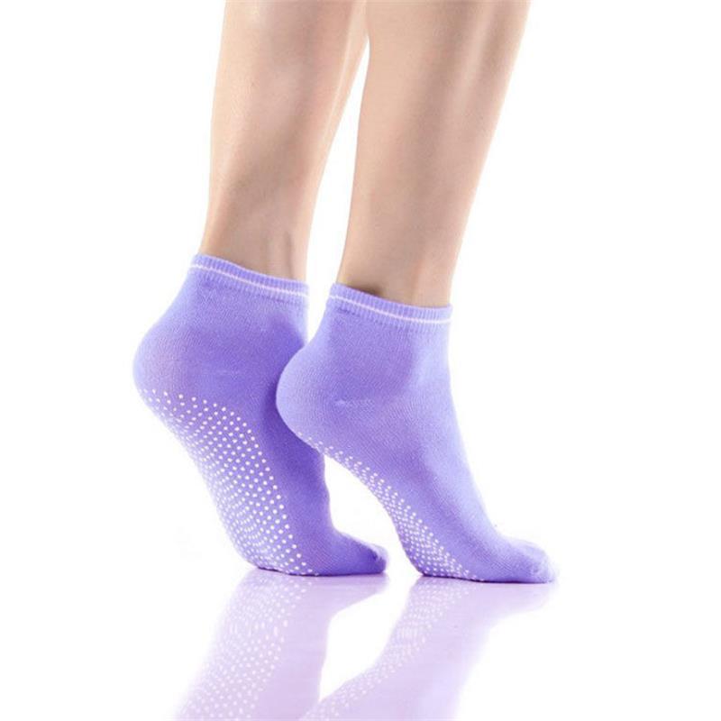 Women's Non-Slip Yoga & Sports Socks – Candy Color, Indoor/Trampoline/Boat Use