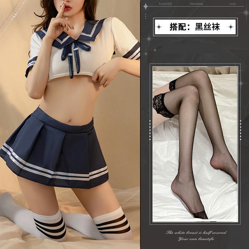 JK uniform pure lust babes sexy suit college style waist shirt women's super short pleated skirt cos temptation