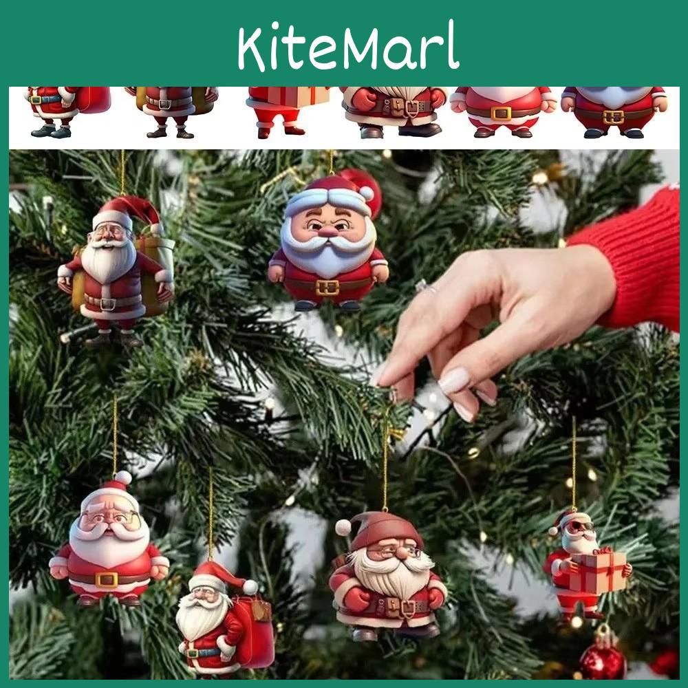 Jultema Jultomtemönster Akrylhänge För Bilinteriörinredning
