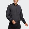 adidas Chaqueta de calentamiento cálida con forro polar y estampado de logo para hombre Ropa de abrigo Negra GP0975