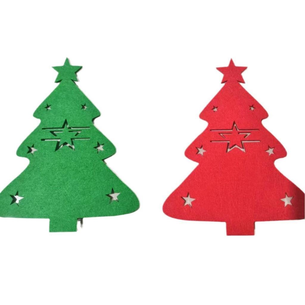 Felt Christmas Cutlery Mat Party Home Dinner Table Kitchen Decor Christmas Ornament