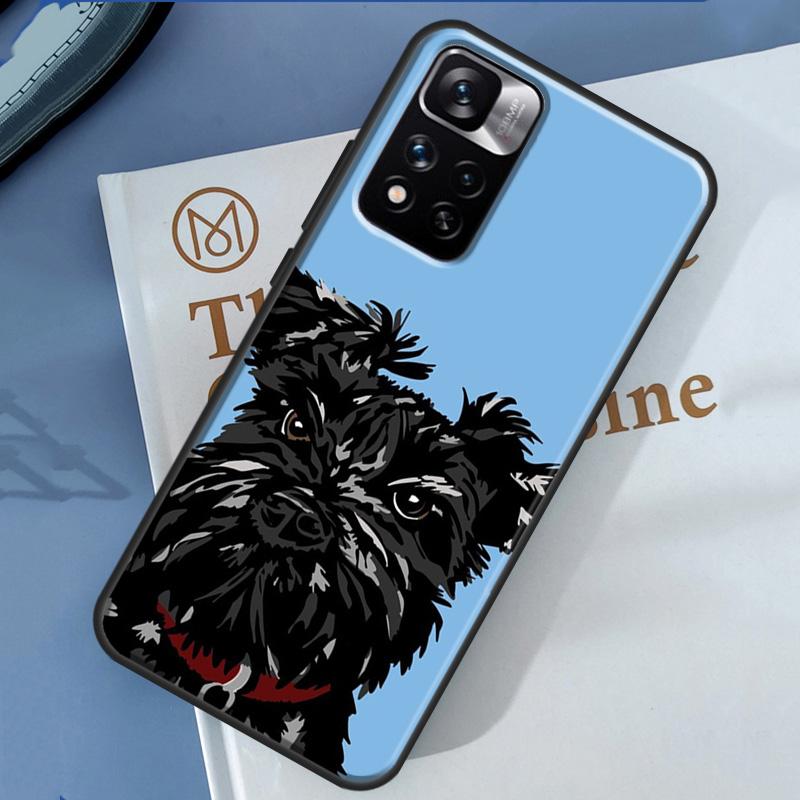 Cartoon schnauzer dog Case For Xiaomi Redmi Note 14 13 11 9 10 12 Pro 9S 10S 11S 12S Redmi 10C 12C 13C 14C Cover