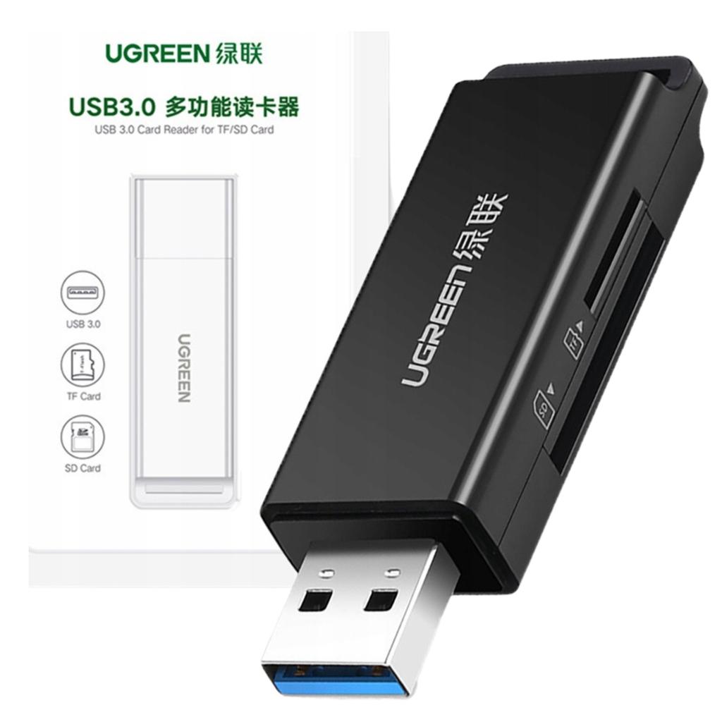 Ugreen Cm104 Memory Card Reader Sd/Microsd Usb 3.0 (Black)