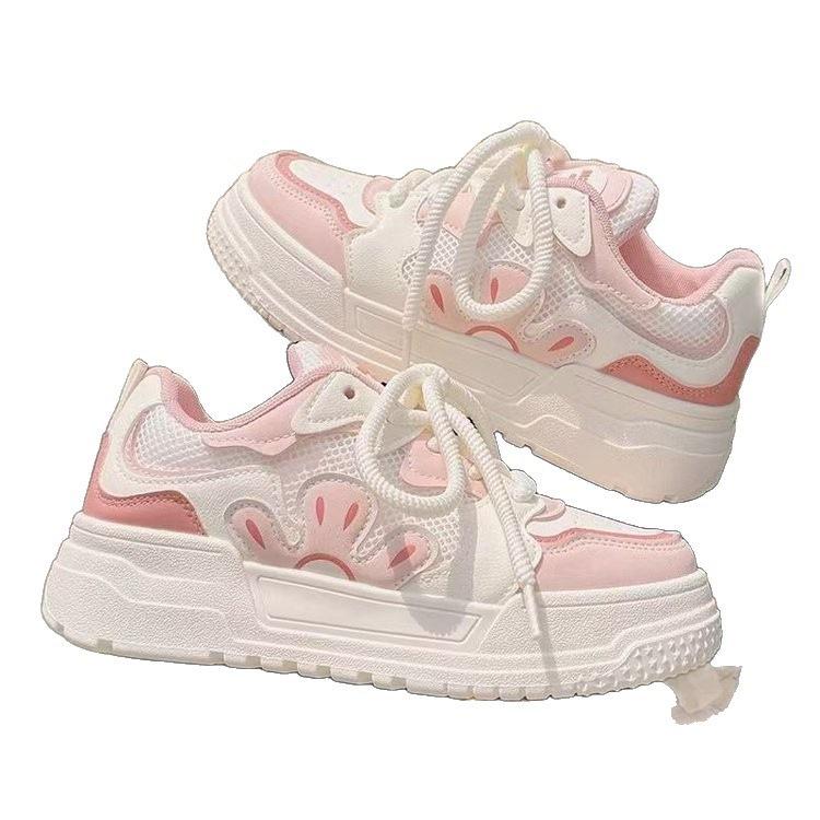 Barbie style platform new spring and summer students with wide-leg pants to increase the tide of board shoes