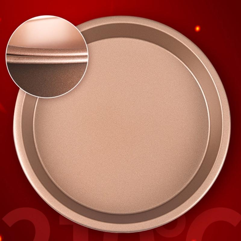 6/8/10in Non-Stick Baking Tray Pizza Pan Thickened Carbon Steel Bread Cake Mold Round Kitchen Baking Accessory Bakeware