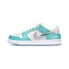 April Skateboards X SB Dunk Low Turbo Green Metallic Silver FZ6106-300