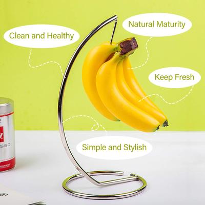 Banana Holder Stand Keep Banana Fresh Modern Rack Hanger Tree Stand Hook for Kitchen Countertop Cute Kitchen Gadget