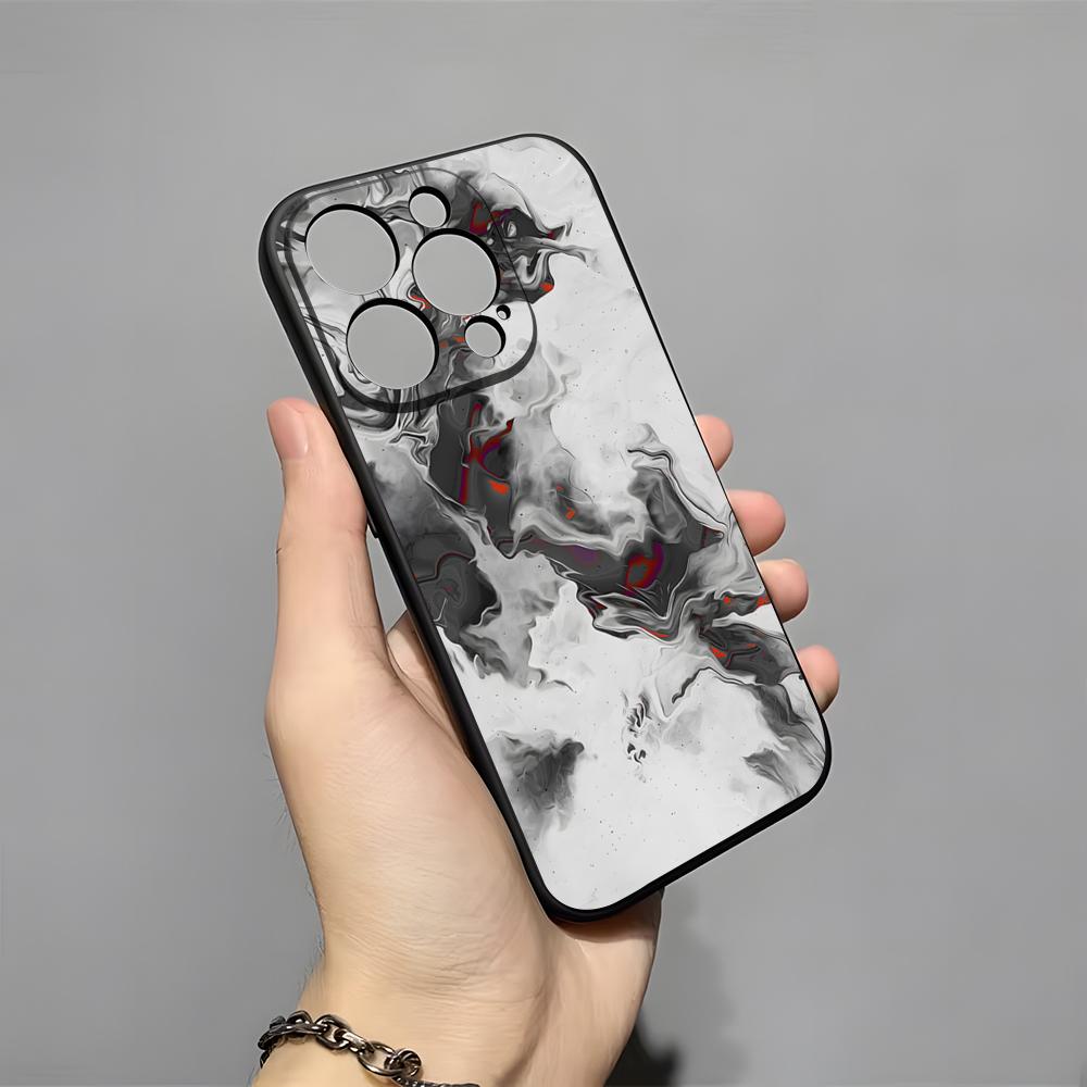 Green Texture Phone Case For IPhone 17 Pro Max 16 15 14 Pro Max 13 11 X Xs Xr 8 7Plus Silicone Cover