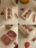 Strawberry Plush Makeup Bag: Large Capacity Travel Essential for Women