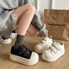 Fashion Classic Velcro Heightened Platform White Shoes Women's Spring and Autumn Light Casual Board Shoes