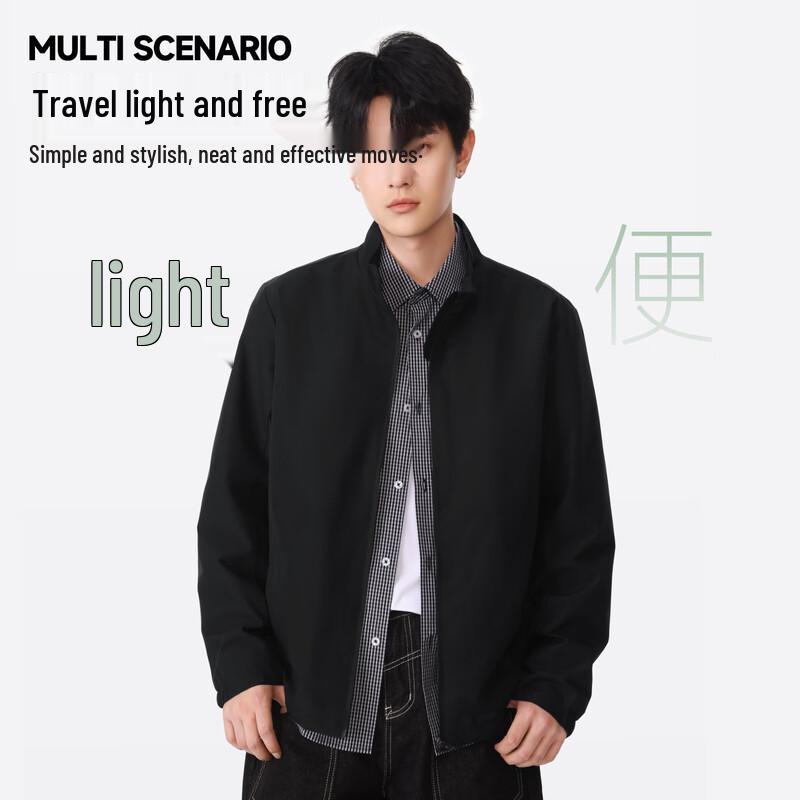 Warrior Men's Casual Windproof Stand-Collar Jacket