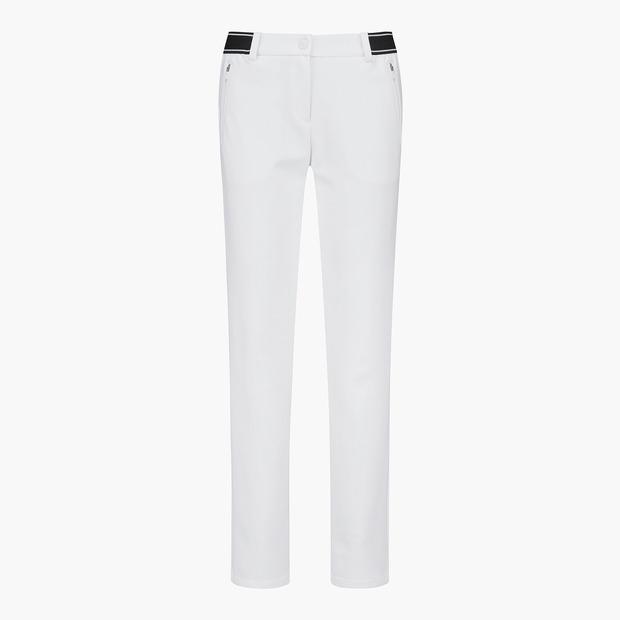 LECOQ GOLF Women'S Side Band Zipper Point Bonded Slim Straight Pants (Gp422Lpto1)