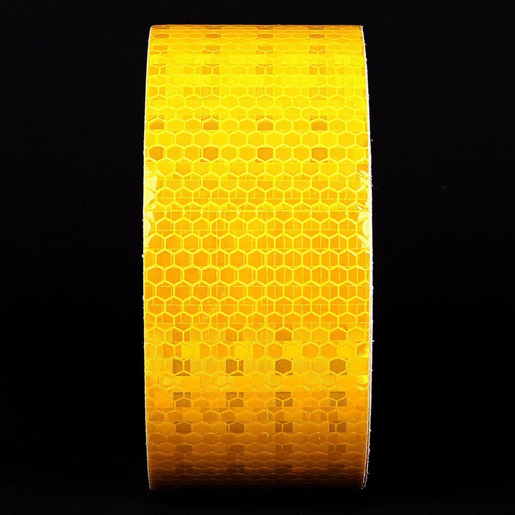 Reflective Crystal Lattice Sticker: 2-Inch Honeycomb Night Warning Tape
