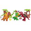 40 Stück Dino Paradies Bausteine Set Leicht Und Langlebig Für Sicheres Spielen