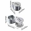 Metal Jewelry Magnifying Glass Mini Reading Magnifier 10-30X Pocket Loupe  Read Newspapers