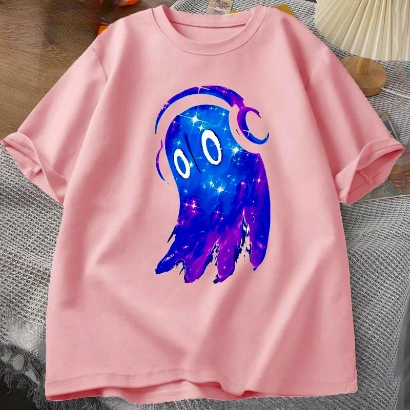 Undertale Napstablook Music Ghost T Shirt Casual Short Sleeve Women Sclothes O Neck Top Summer Graphic T Shirts