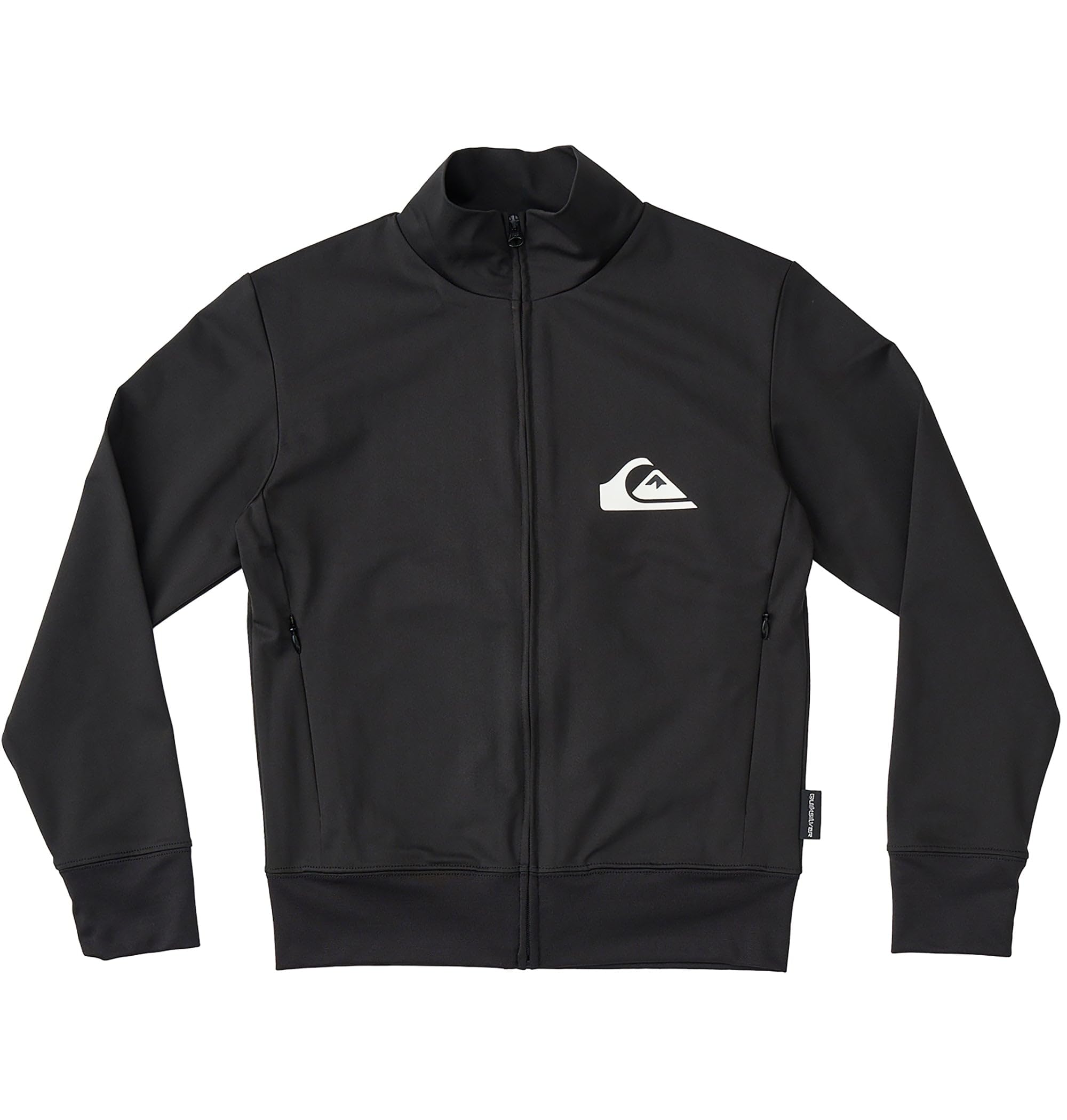 

Quiksilver M&W Zip Stand Rashguard for Youth Boys, Black