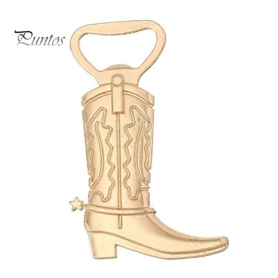 Cowboy Birthday Party Supplies Boot Bottle Opener, Durable Zinc Alloy Western Theme Openers with Style Giveaways Thank You Card, Unique Favors