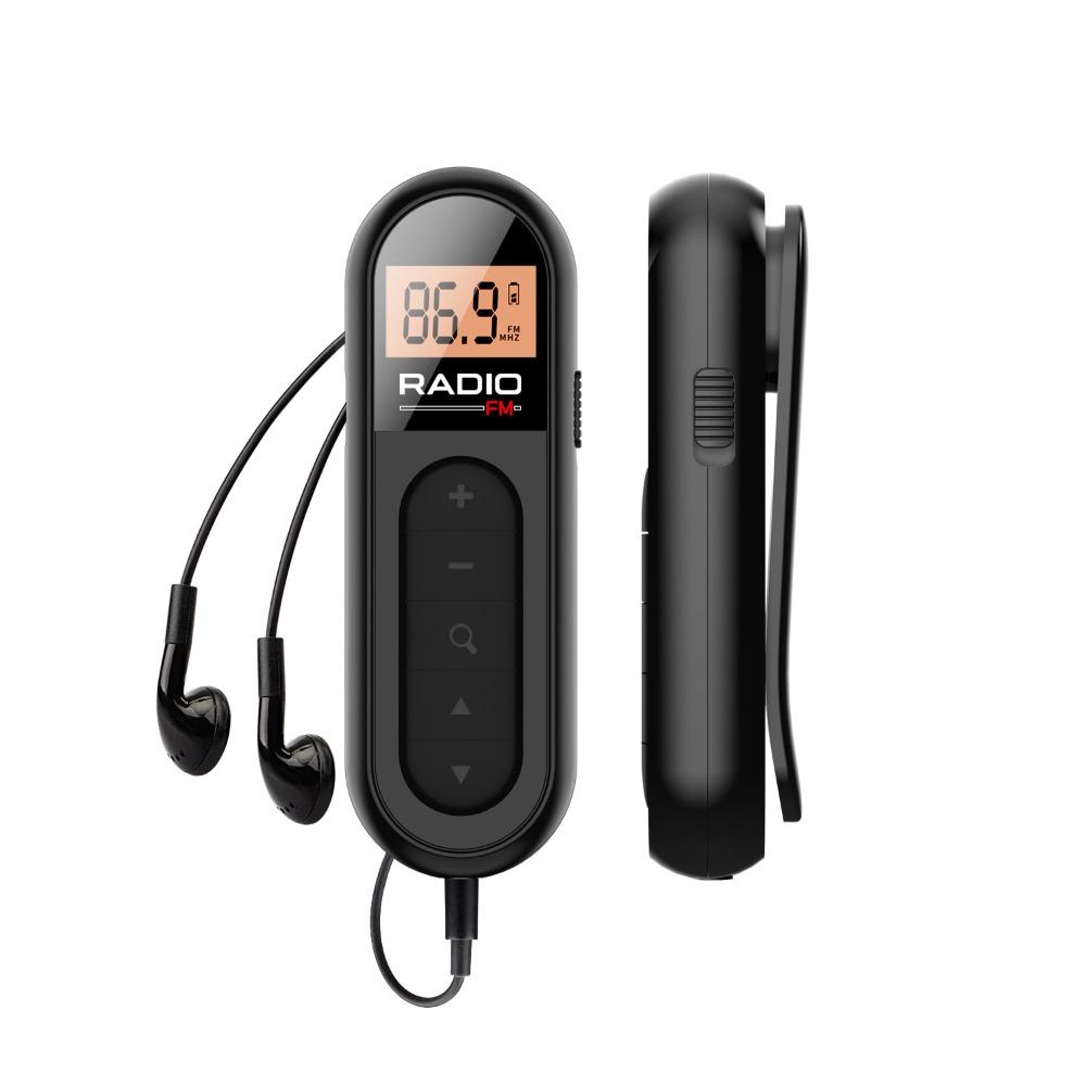 Best Reception FM Portable Radio Digital Tuning Mini Clip FM Radio Pocket Radio For Meetings
