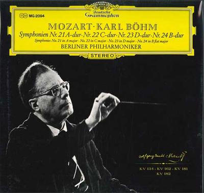 LP Record KARL BOHM BERLIN PHILHARMONIC ORCH  Mozart Symphonies No. 21 22 23  MG2094 DEUTSCHE GRAMMO Japan Obi Classical Used