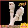 Thick-bottomed Cool Slippers for Women To Wear Outside, Summer Fairy Wind Diamonds, High Heels, Fashionable for Small People, and Two Wearers