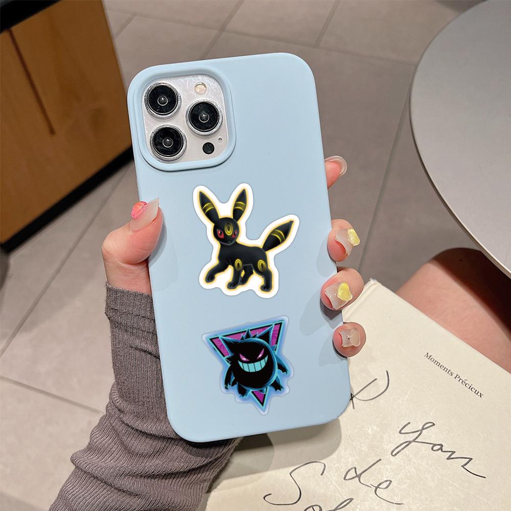 60 Neon Pokémon Graffiti Stickers: Waterproof DIY Stickers for Notebooks & Desks