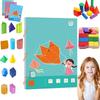 Educational Toys 3D Geometry Learning Book DIY Paste Material Kit  Birthday Gift