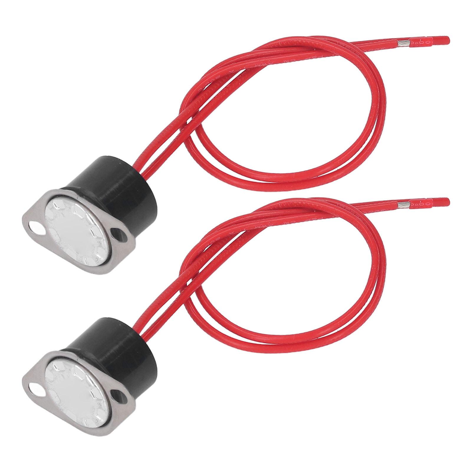 2 Pièces Contrôle Thermique   Étanche Capteur Bimétallique Réponse Rapide Thermostat Température   10A 250V