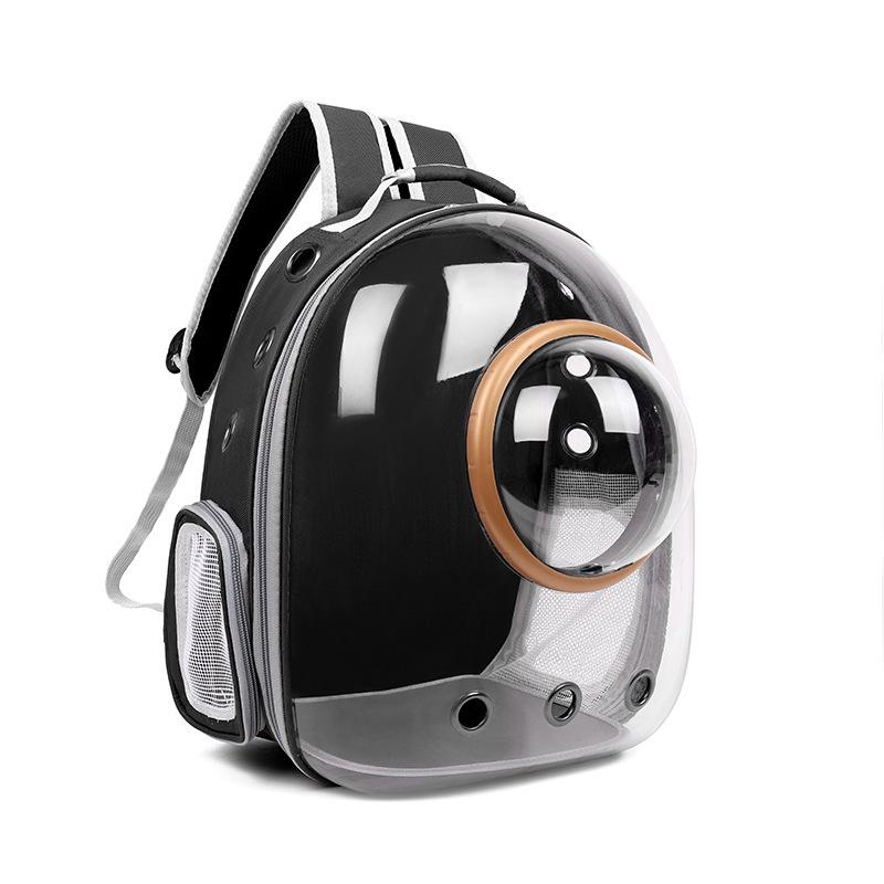 Breathable Transparent Cat Backpack: Spacious, Panoramic Capsule Design for Comfortable Outings - Dual Carry Options