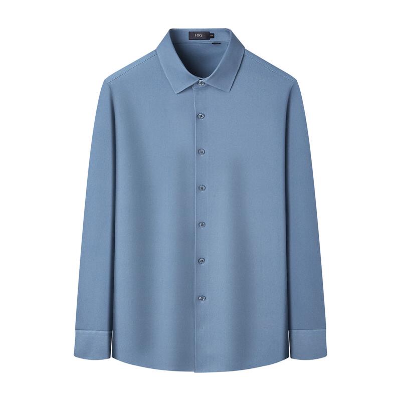 Shanshan Men's Wool Blend Warm Long-Sleeve Shirt