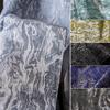 Shiny Glossy Heavy Embroidery Texture Designer Fabric Wave Lava Weave Jacquard Fabric For Sewing Coat Jacket Pants 50x145cm