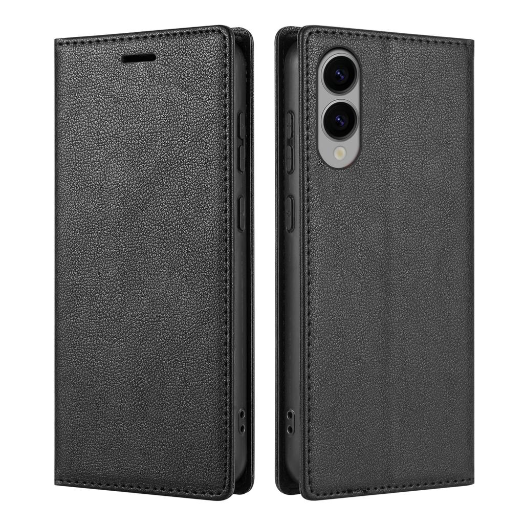 For Samsung Galaxy S25 Edge Wallet Case Magnetic Closure PU Leather Phone Cover