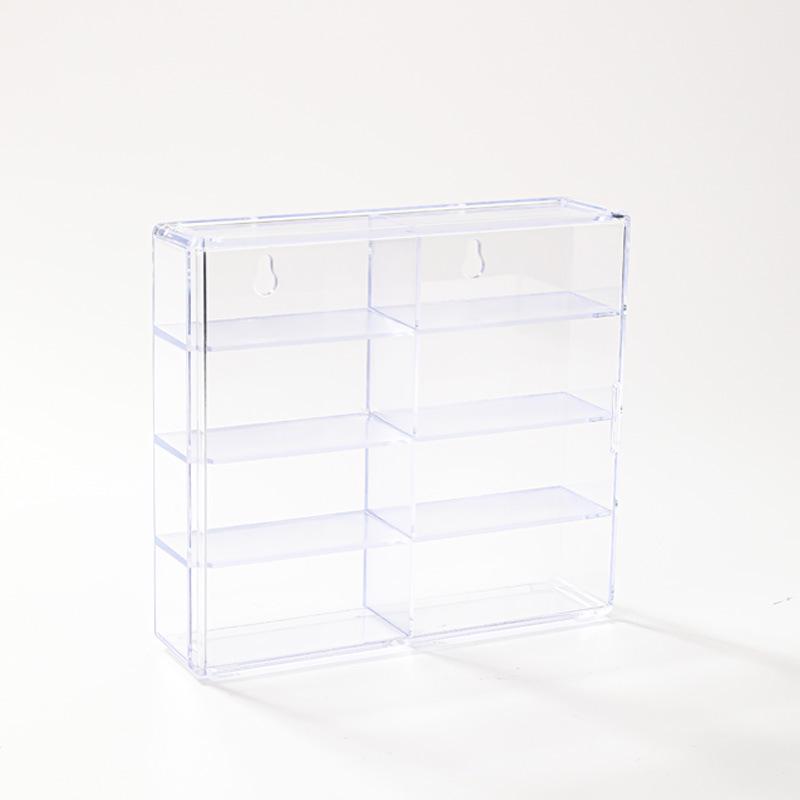 

1:64 Scale Transparent Dustproof Display Box for Hot Wheels/Tomica Cars - Stackable Storage Case