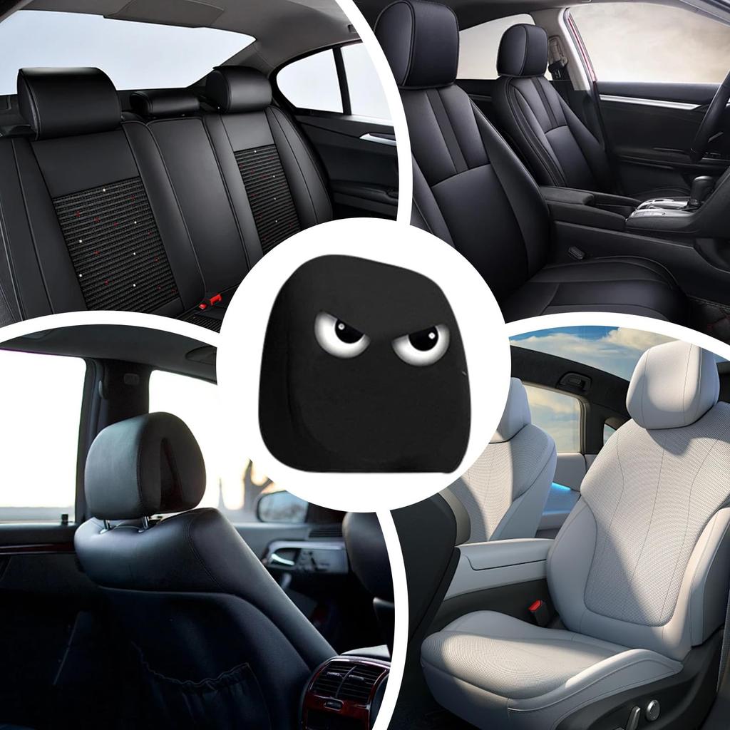 Auto Kopfstützenbezüge - 1 Paar Lustige Autositz Kopfbedeckung, Waschbare Elastische Kopfstützenbezüge, Innendekoration, Fahrer- und Beifahrersitz