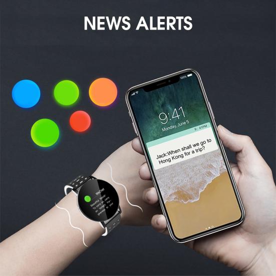 Chytré hodinky 119 Plus Multifunkční monitorování zdraví Vodotěsné Módní Sportovní Monitor srdečního tepu Chytré hodinky pro běh