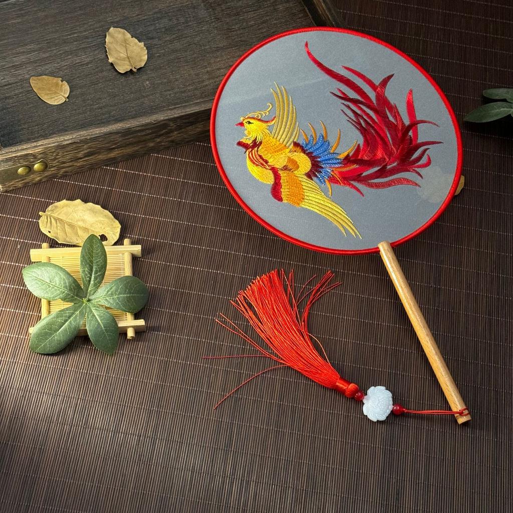 Classical Fan Chinese Hanfu Fan Hand Fan Tassel For Cultural Event Costume Prop Dance Accessory