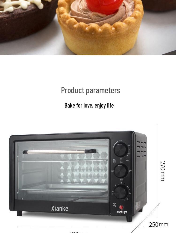 SINKO 22L Electric Oven: Celebrity-Inspired, Automatic, Multifunctional, Large Capacity Countertop for Home Baking