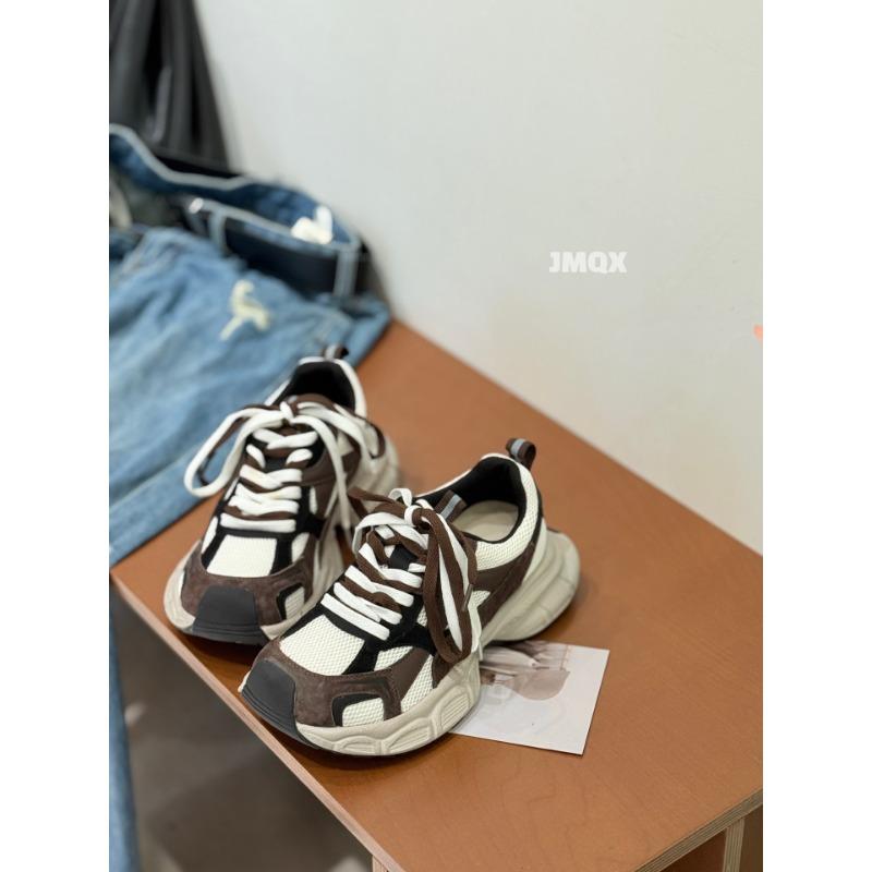 Thick-soled lightweight non-slip dad shoes women's new autumn women's shoes children's soft soles are not tired and versatile