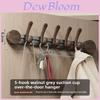 Walnut Grain Suction Cup Wall Hook Organizer For Home Storage